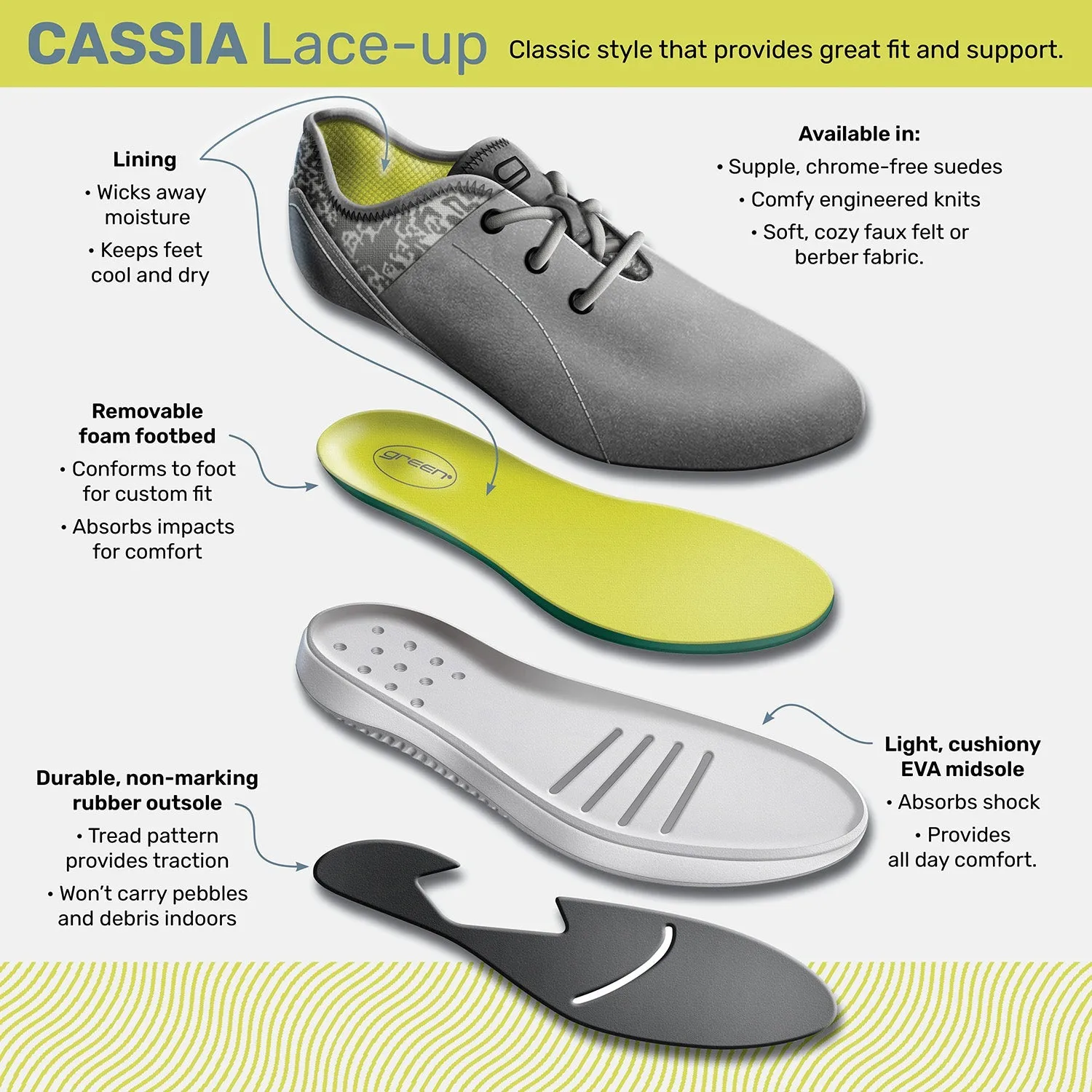 CASSIA Suede Lace-up