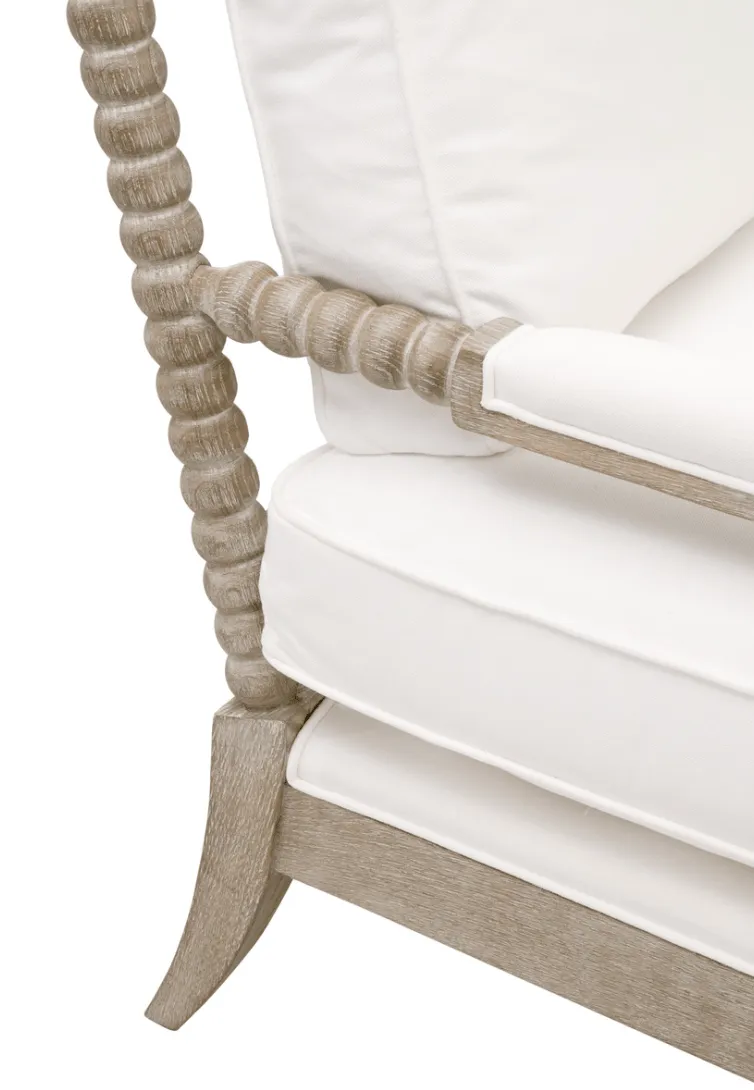 Catalina Upholstered Spindle Chaise Lounge