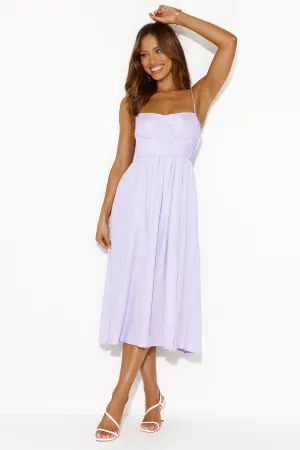 Channeling Moods Midi Dress Lilac