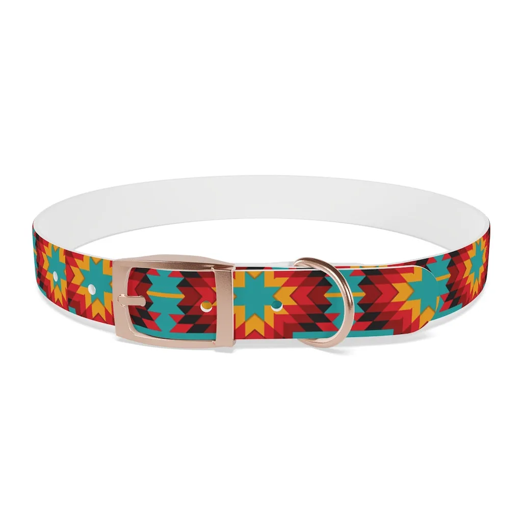 Cheetah Serape Dog Collar
