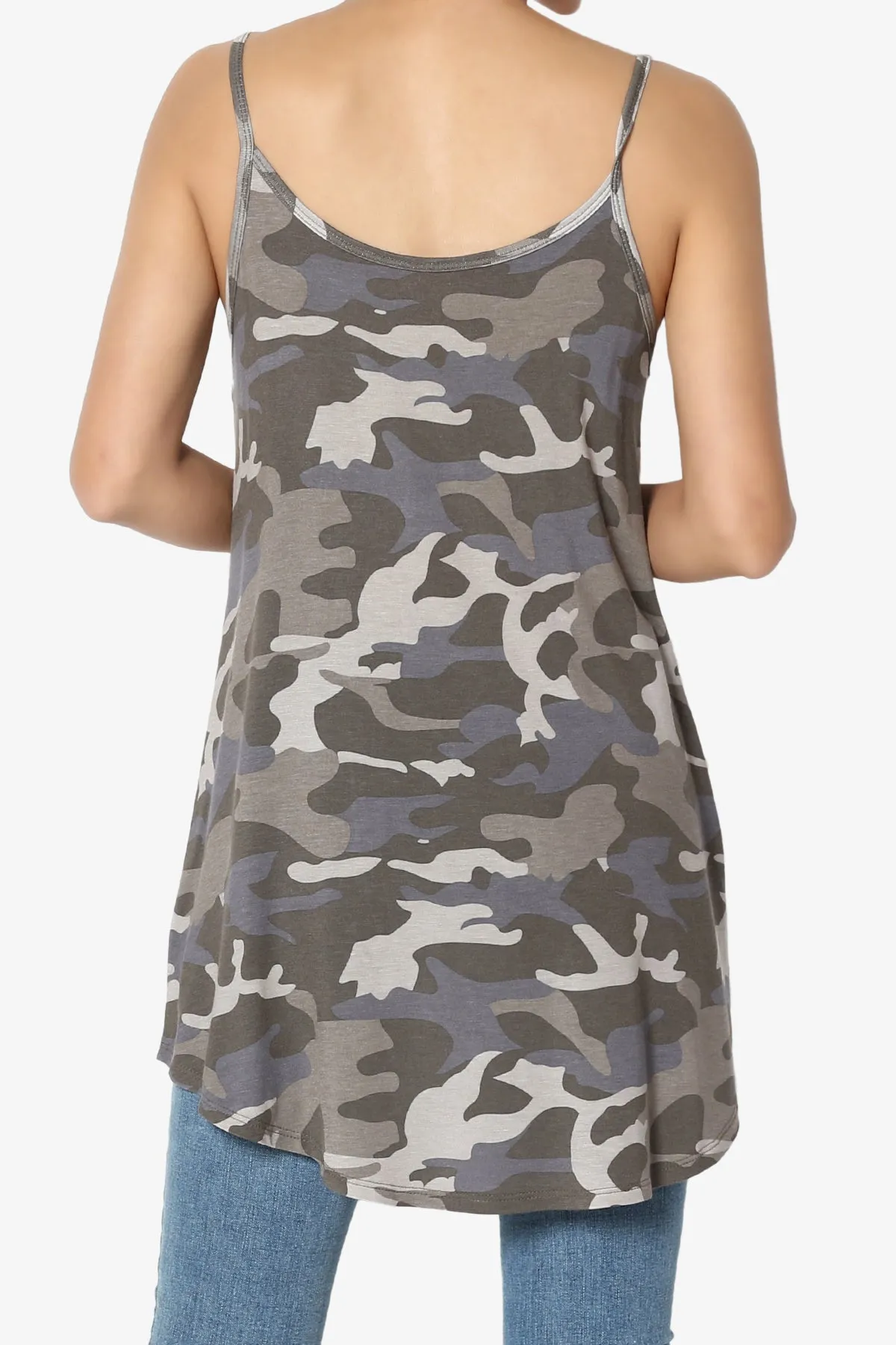 Chelsea Camo Scoop & V Neck Camisole Top