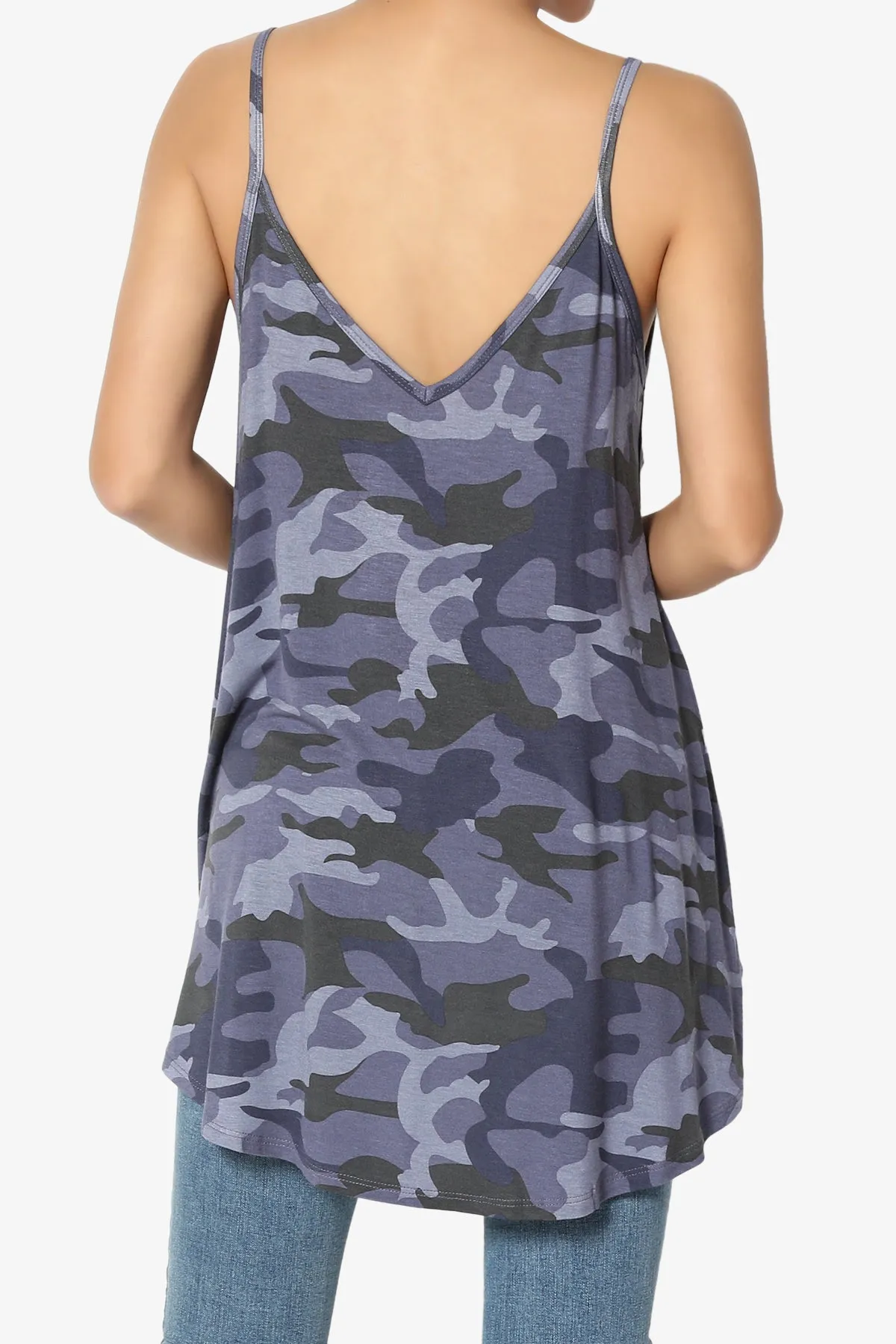Chelsea Camo Scoop & V Neck Camisole Top
