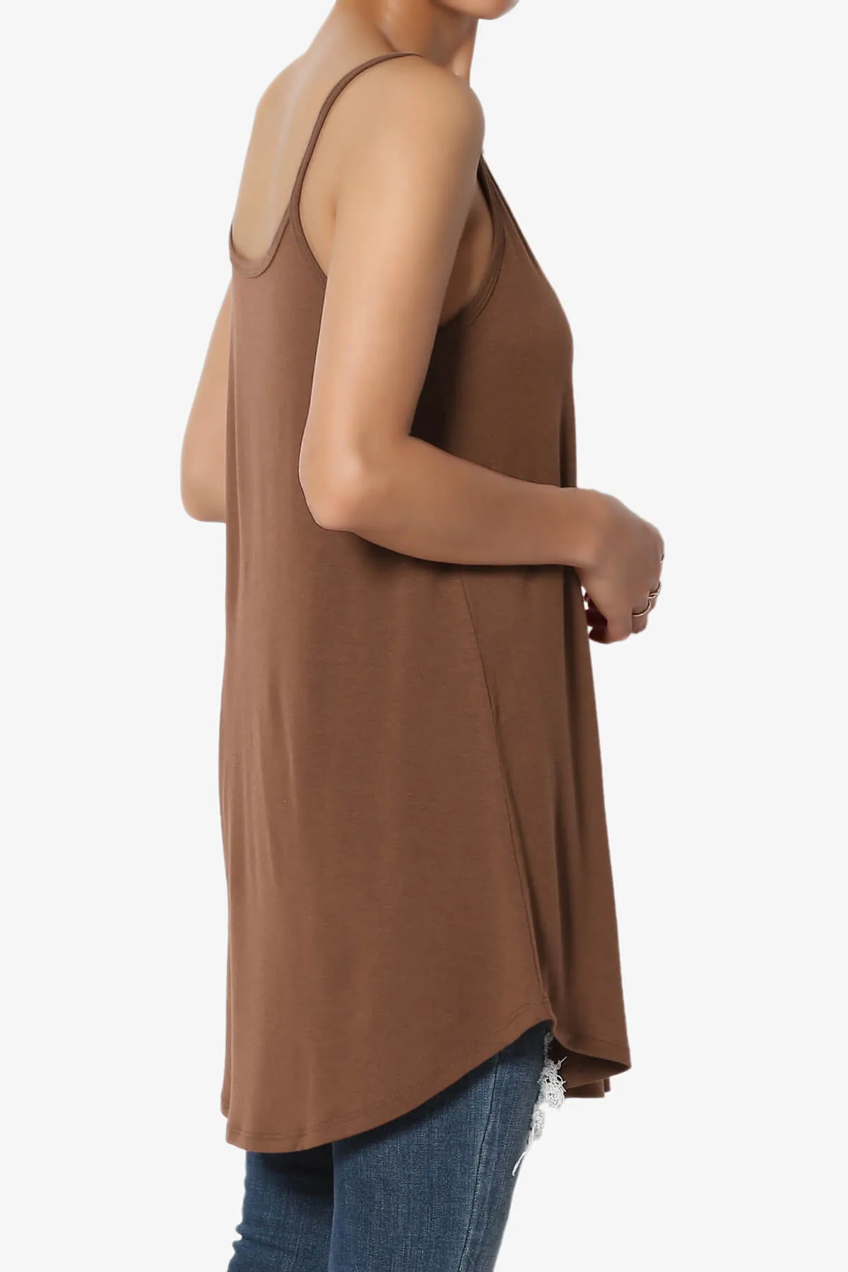 Chelsea Scoop & V Neck Flared Camisole Top MORE COLORS