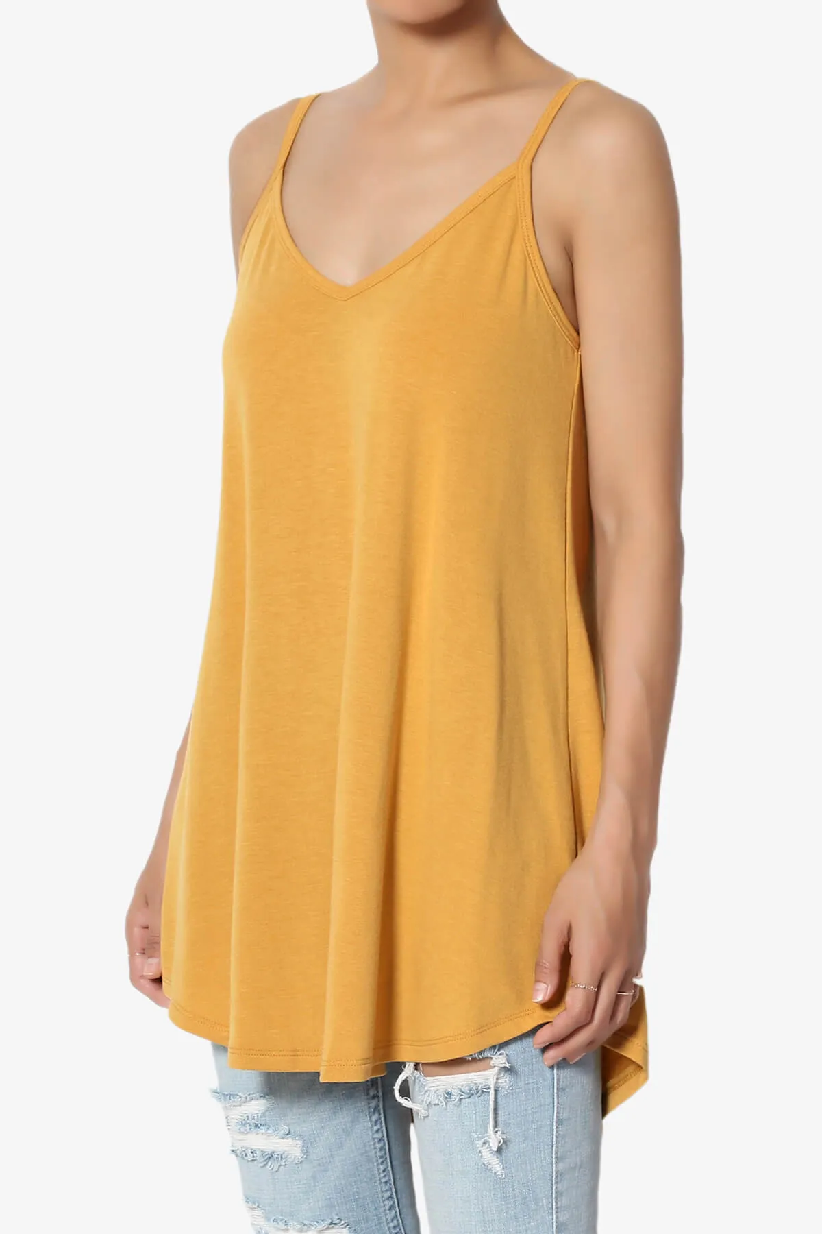 Chelsea Scoop & V Neck Flared Camisole Top MORE COLORS