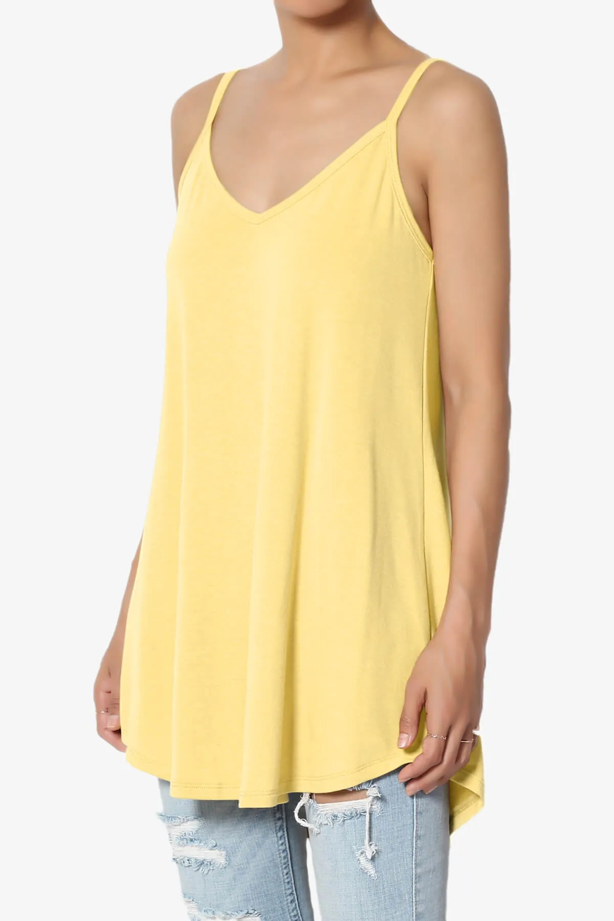 Chelsea Scoop & V Neck Flared Camisole Top PLUS