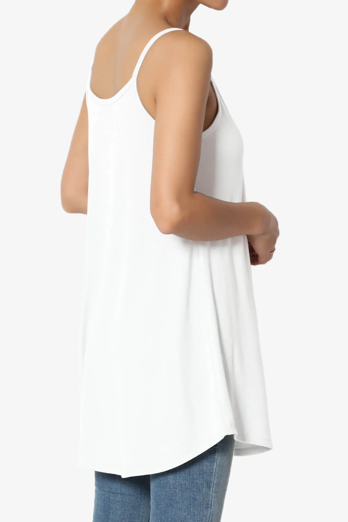 Chelsea Scoop & V Neck Flared Camisole Top PLUS