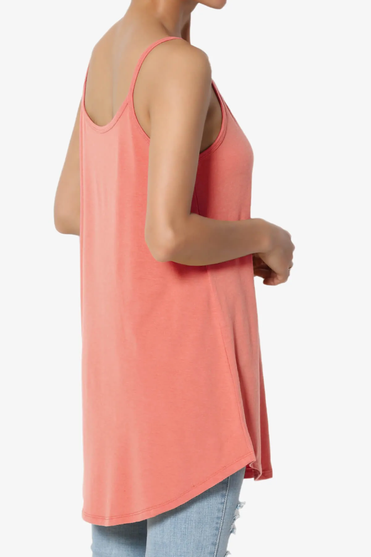 Chelsea Scoop & V Neck Flared Camisole Top PLUS