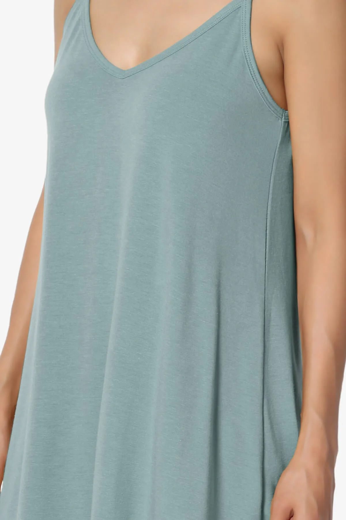 Chelsea Scoop & V Neck Flared Camisole Top PLUS