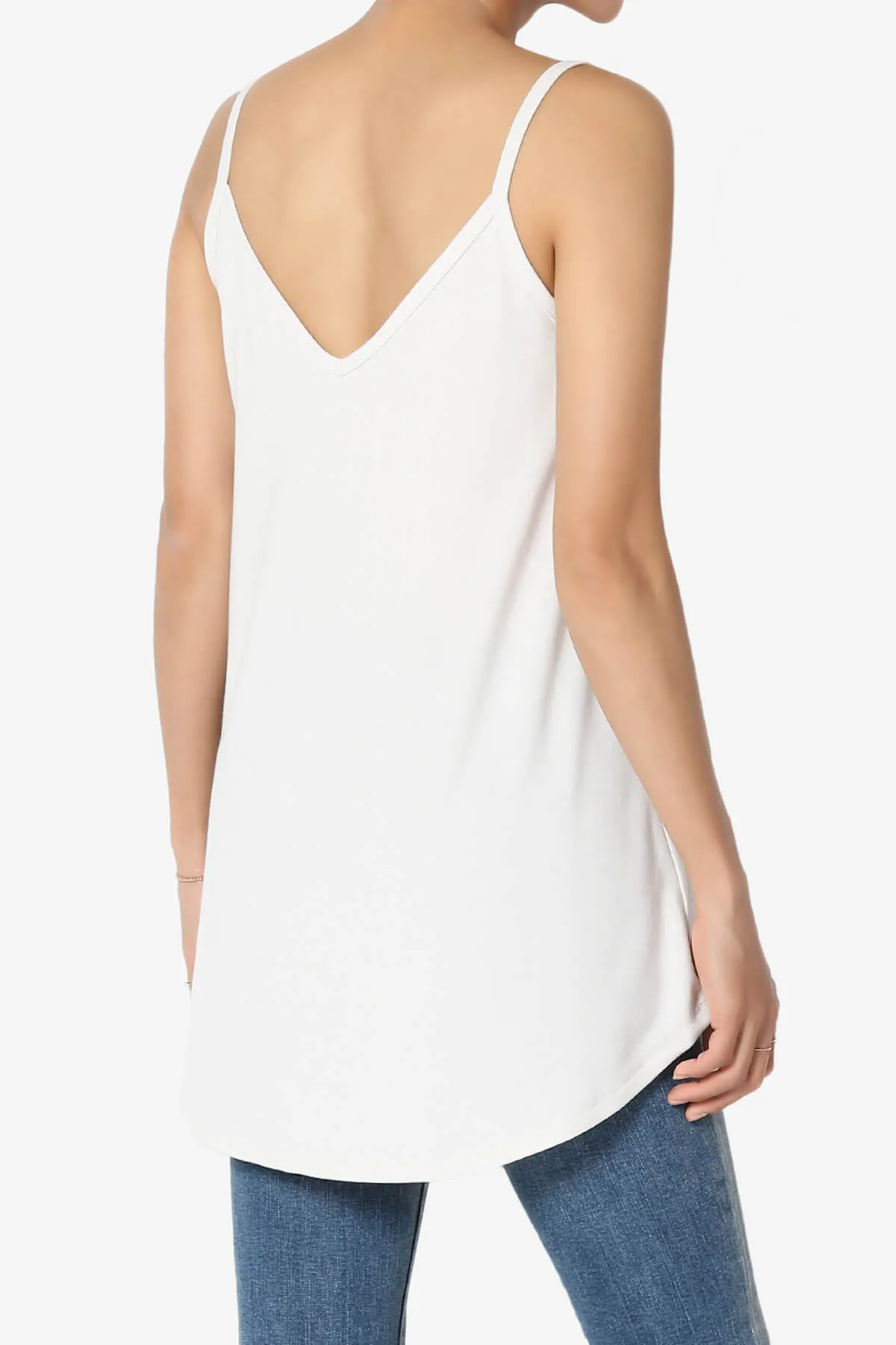 Chelsea Scoop & V Neck Flared Camisole Top PLUS