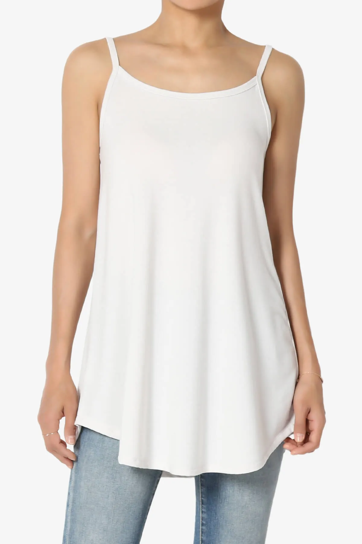 Chelsea Scoop & V Neck Flared Camisole Top PLUS