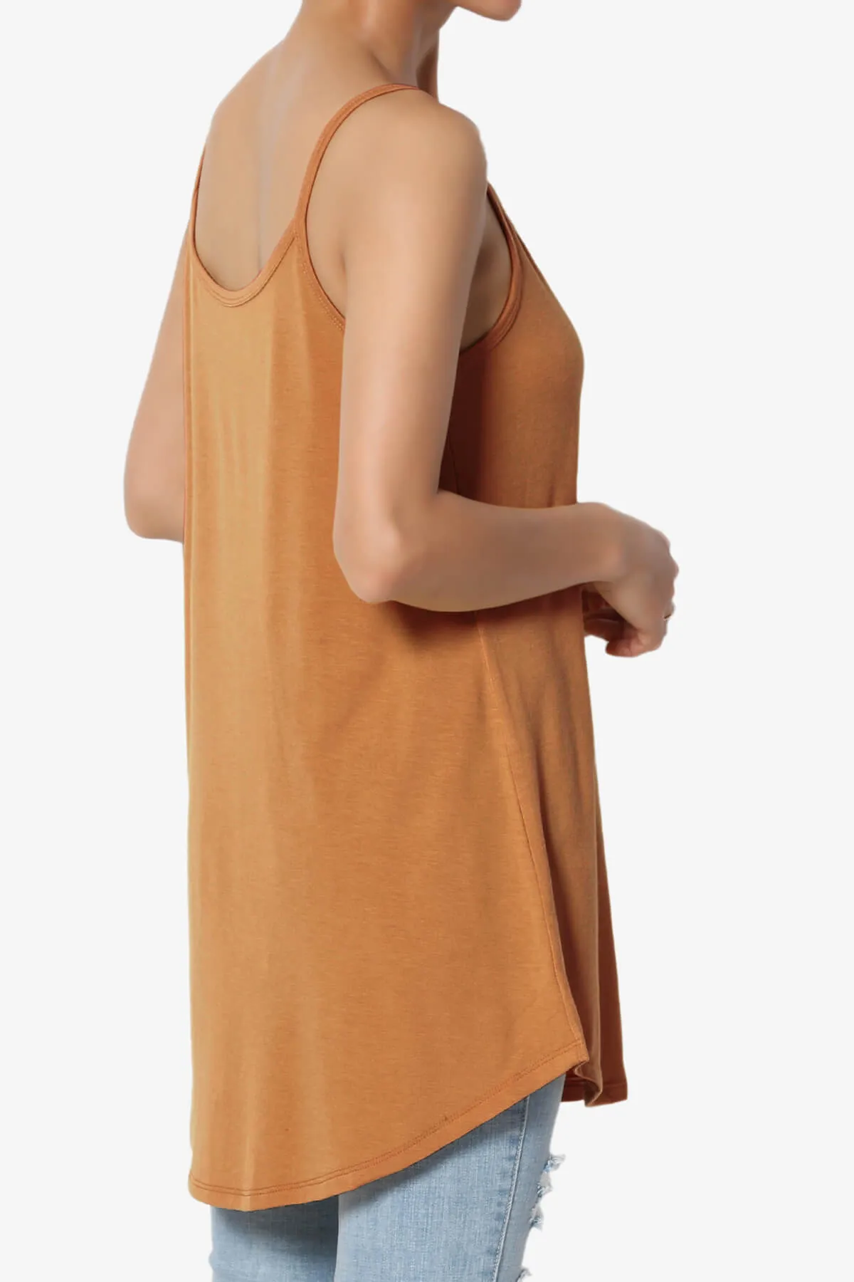 Chelsea Scoop & V Neck Flared Camisole Top PLUS