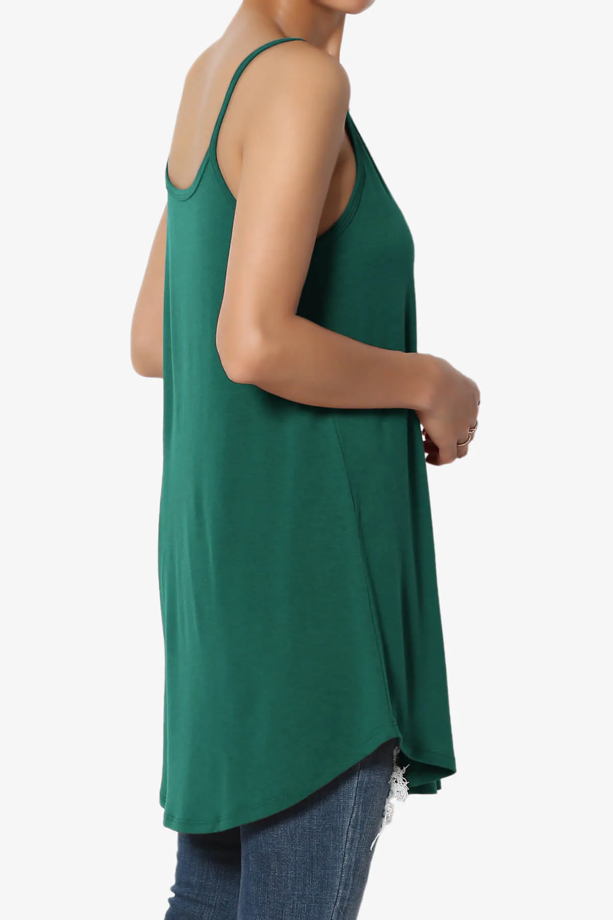 Chelsea Scoop & V Neck Flared Camisole Top PLUS