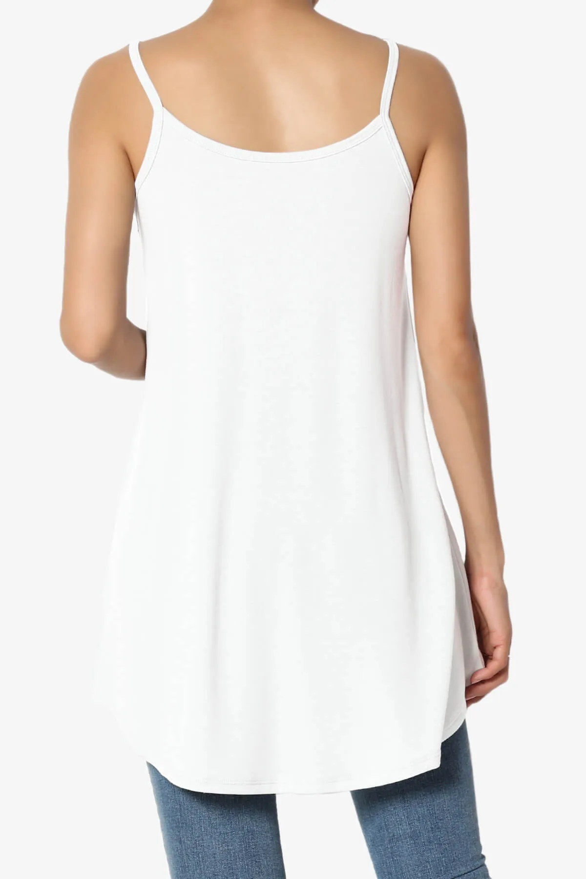 Chelsea Scoop & V Neck Flared Camisole Top PLUS