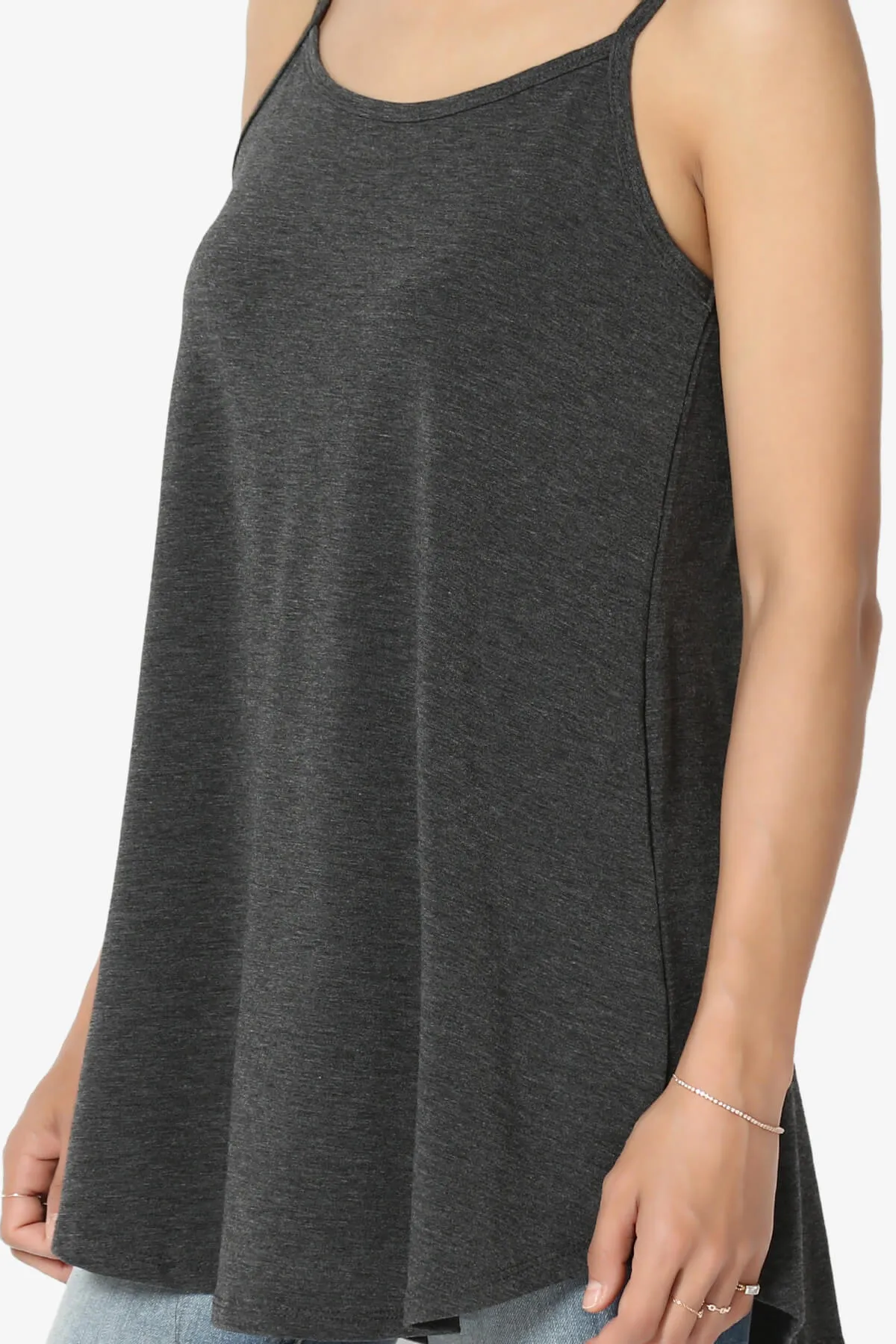 Chelsea Scoop & V Neck Flared Camisole Top PLUS