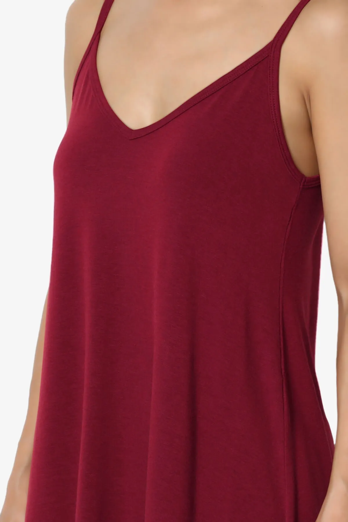 Chelsea Scoop & V Neck Flared Camisole Top PLUS