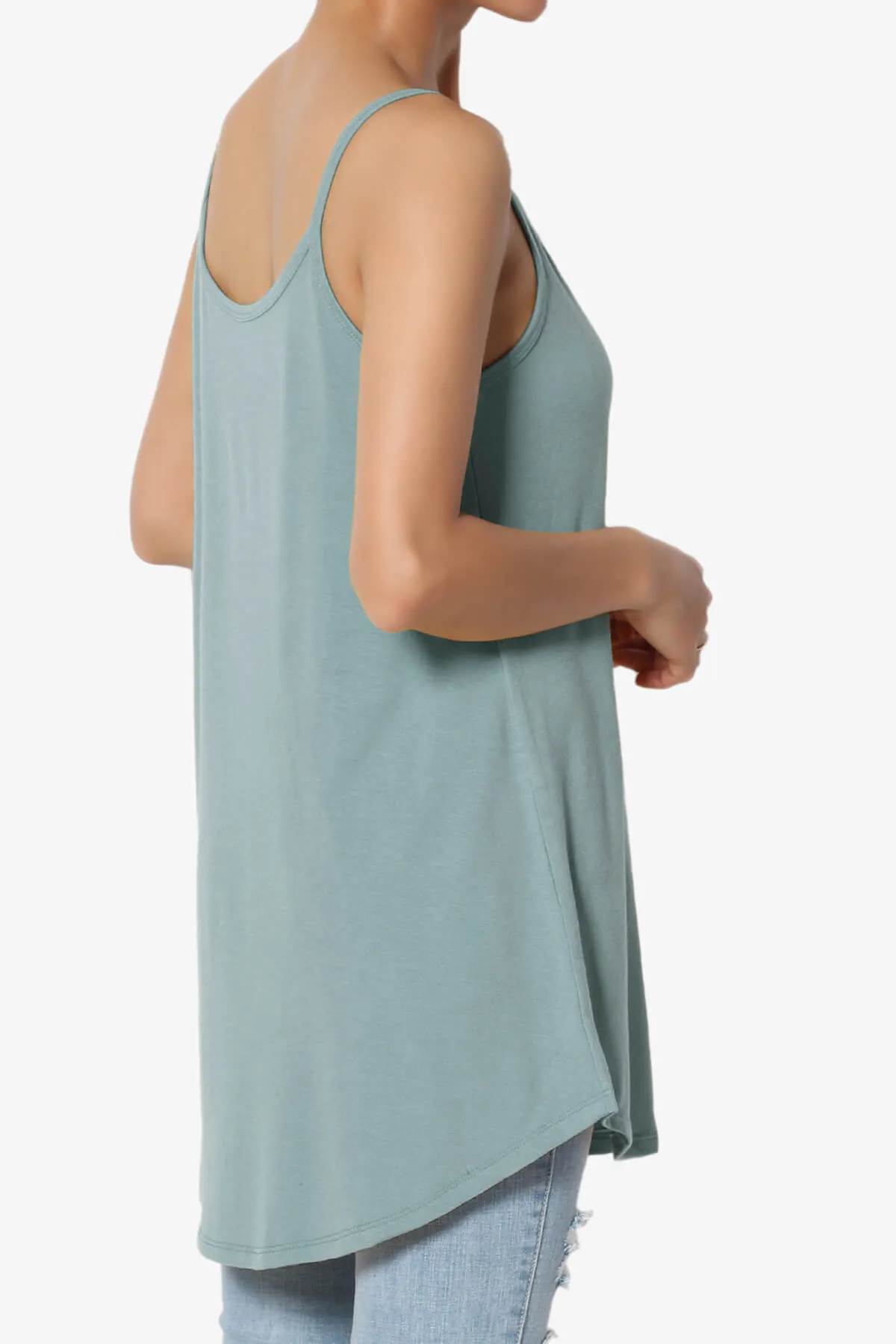 Chelsea Scoop & V Neck Flared Camisole Top PLUS