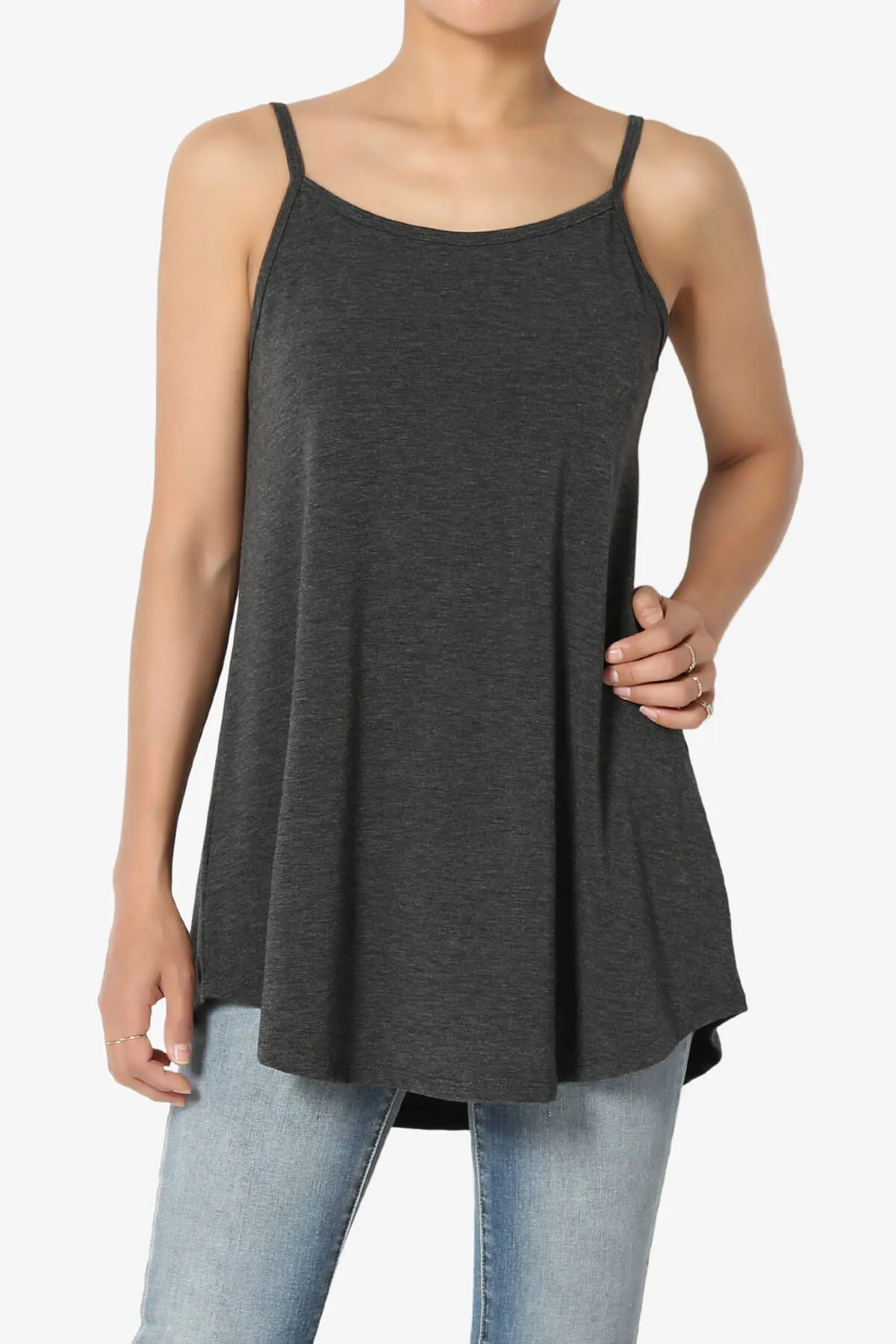 Chelsea Scoop & V Neck Flared Camisole Top PLUS