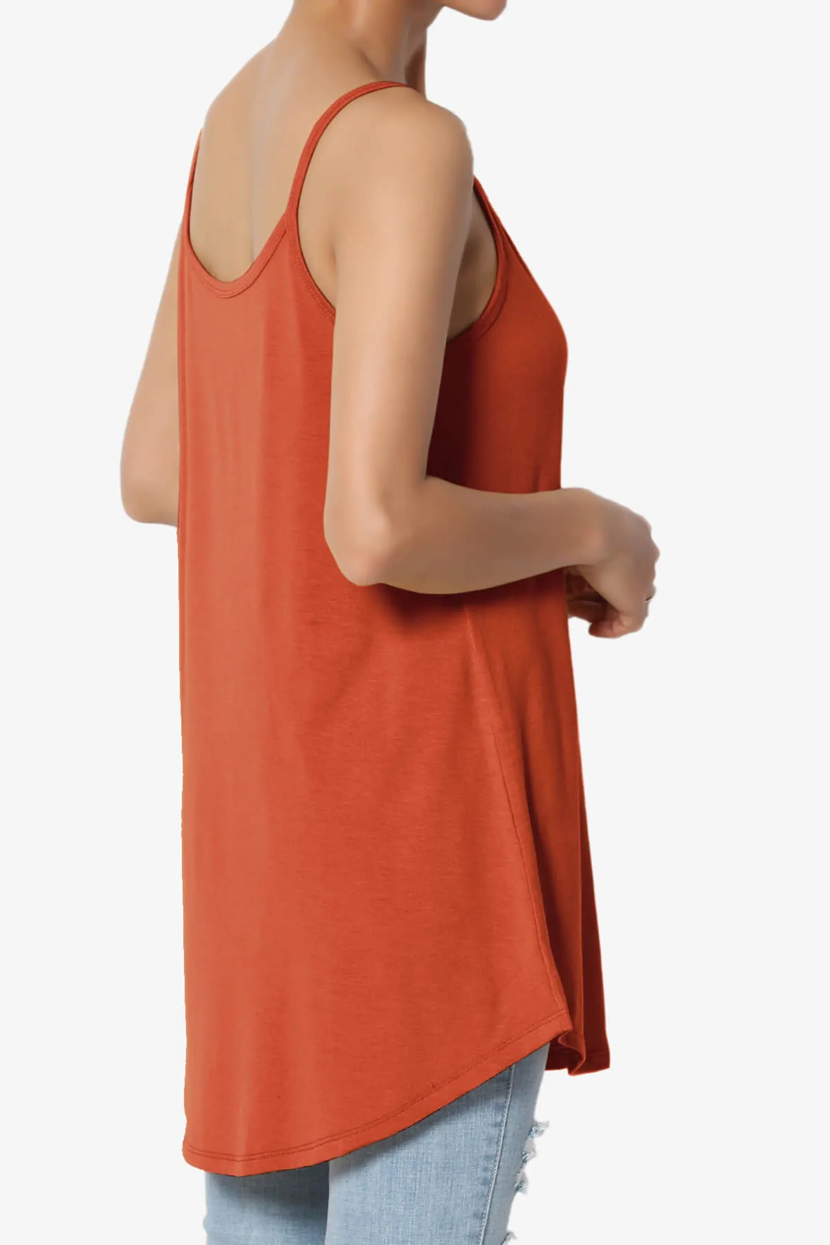 Chelsea Scoop & V Neck Flared Camisole Top PLUS