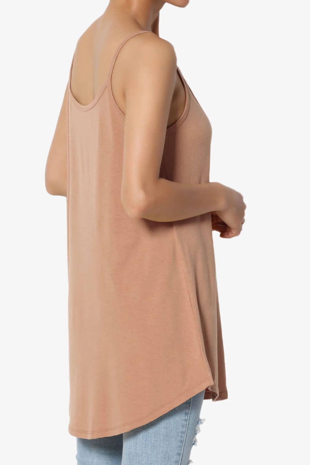 Chelsea Scoop & V Neck Flared Camisole Top PLUS