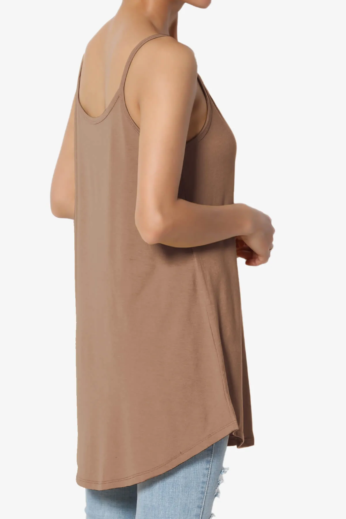 Chelsea Scoop & V Neck Flared Camisole Top PLUS
