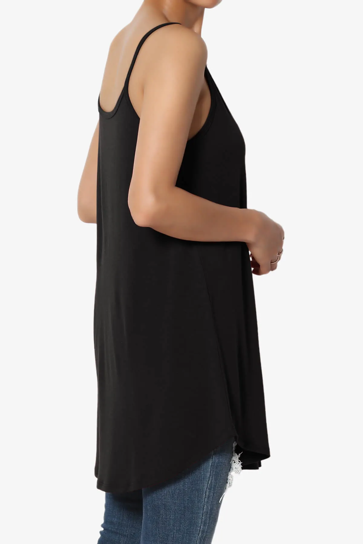 Chelsea Scoop & V Neck Flared Camisole Top PLUS