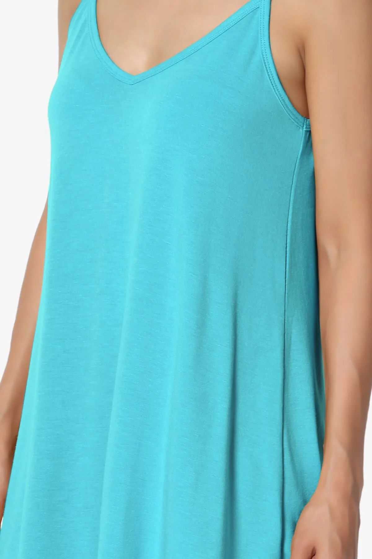 Chelsea Scoop & V Neck Flared Camisole Top PLUS