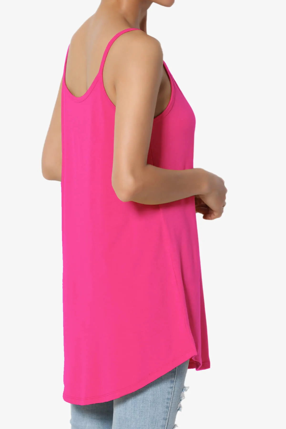 Chelsea Scoop & V Neck Flared Camisole Top PLUS