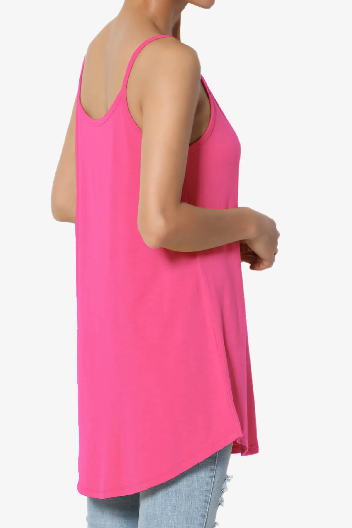 Chelsea Scoop & V Neck Flared Camisole Top PLUS
