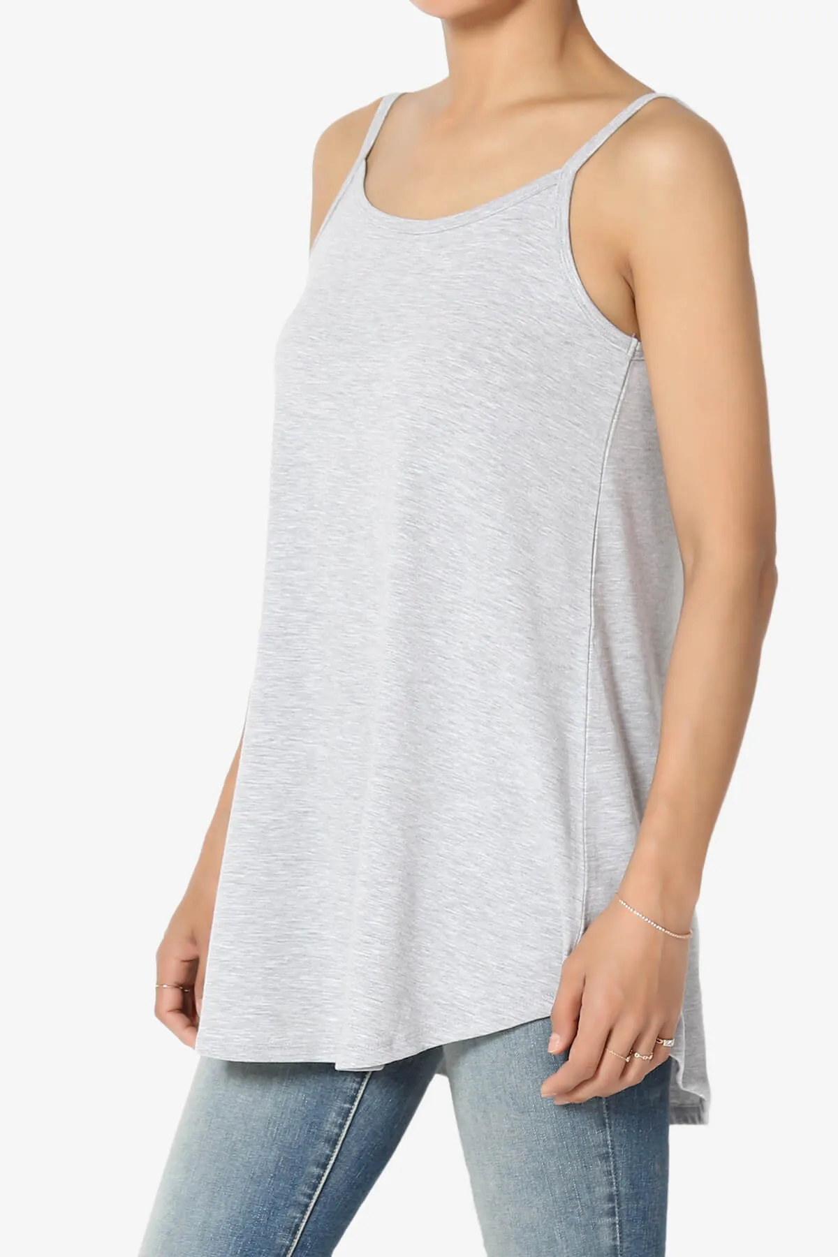 Chelsea Scoop & V Neck Flared Camisole Top PLUS