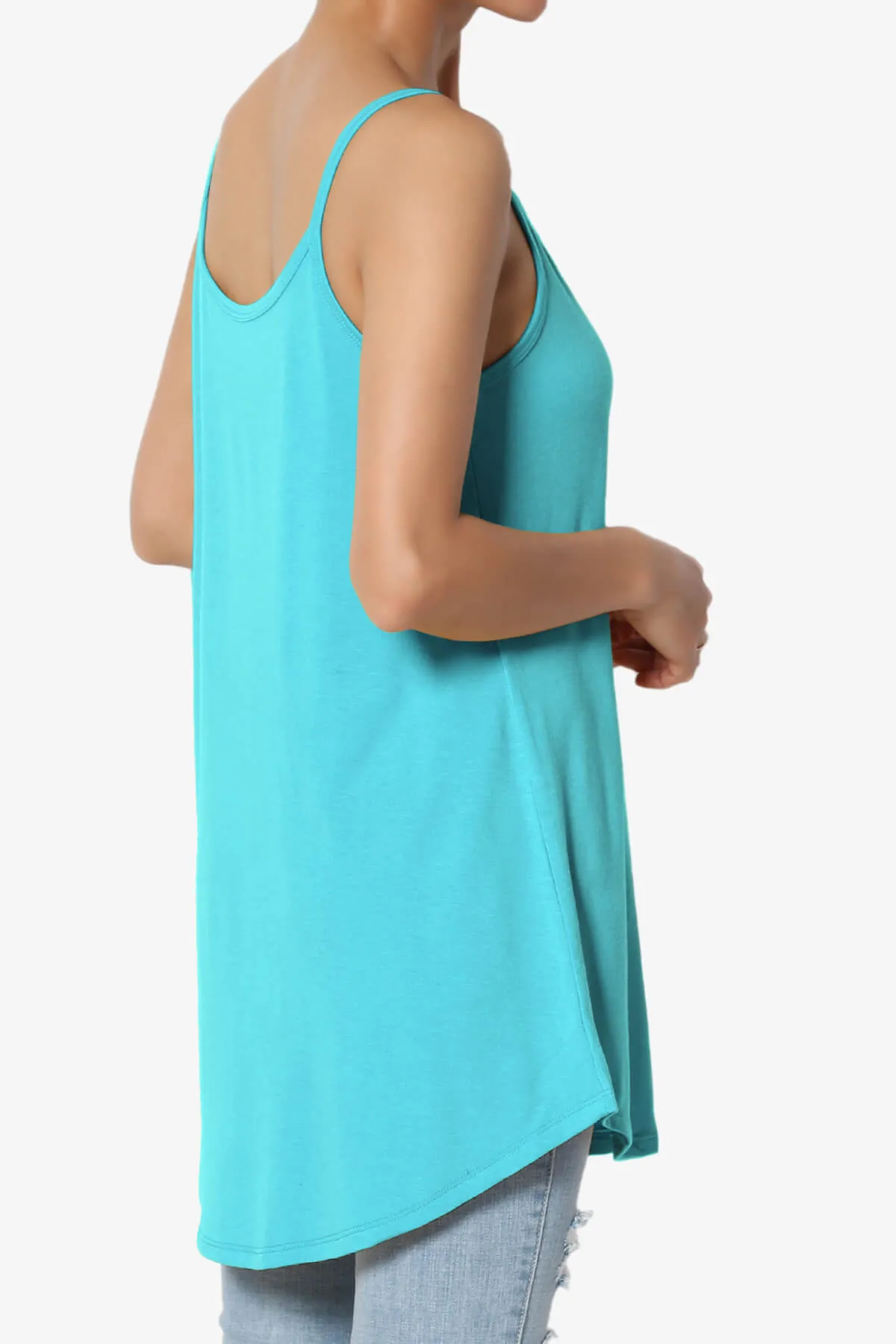 Chelsea Scoop & V Neck Flared Camisole Top PLUS