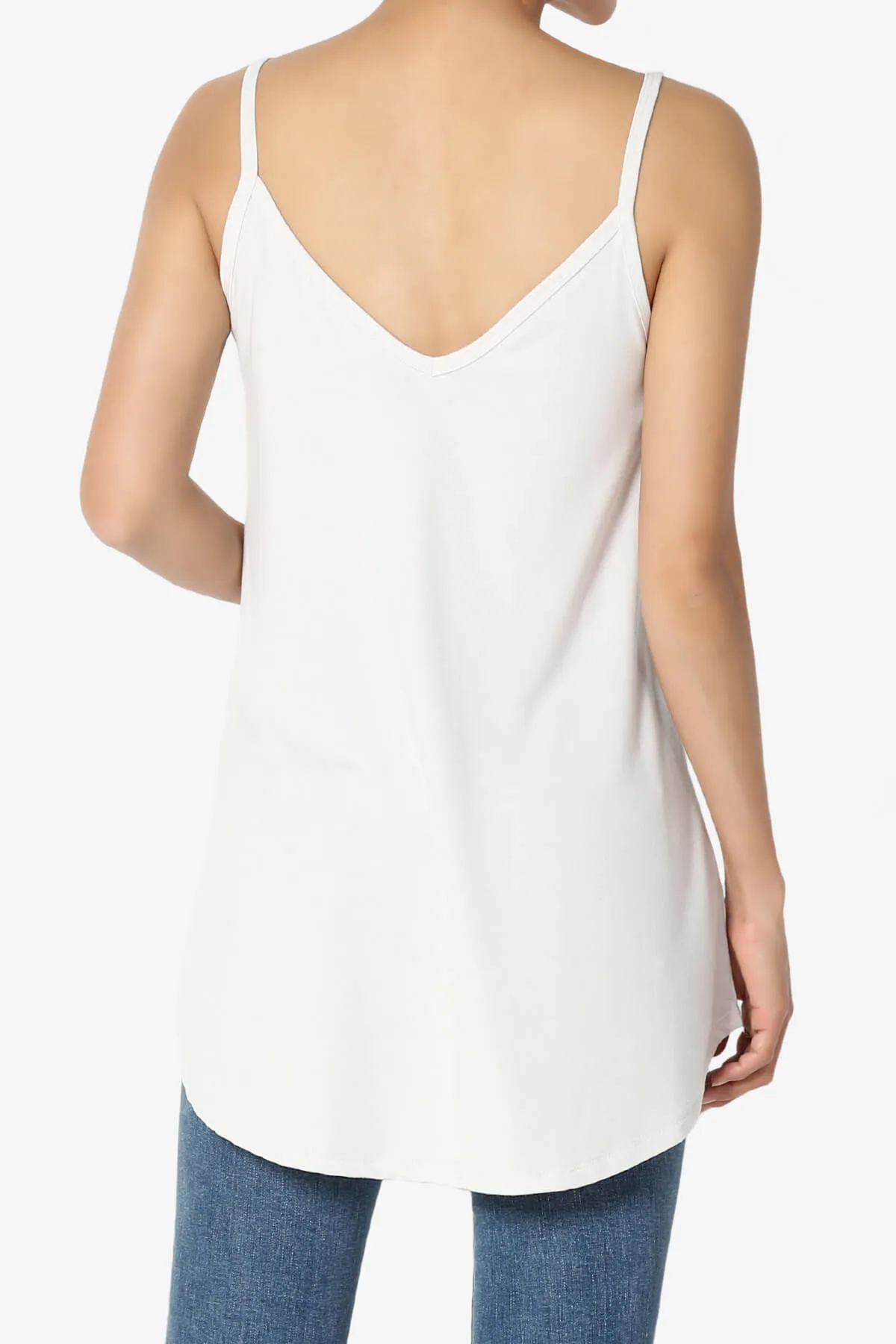 Chelsea Scoop & V Neck Flared Camisole Top PLUS