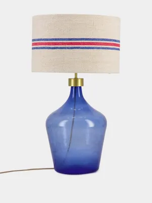 Colbalt Blue Glass Lamp Base