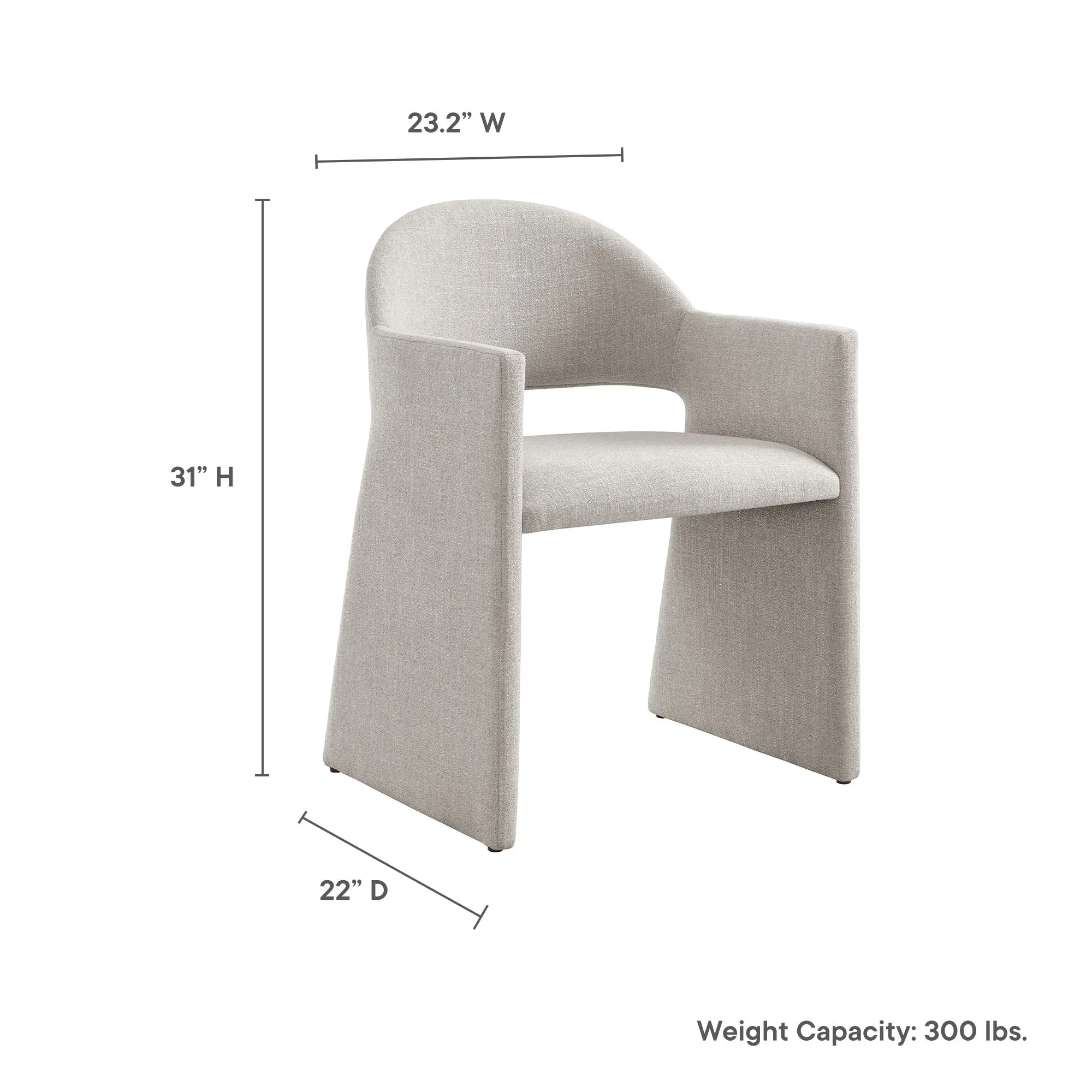 Contemporary Barrel Back Accent Chair