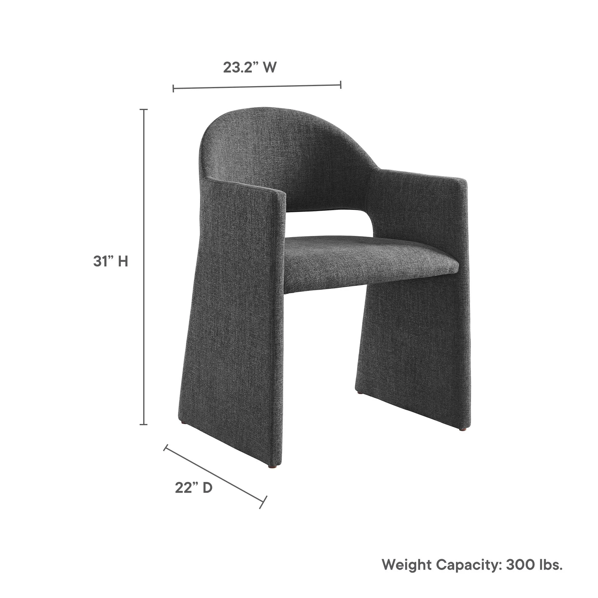 Contemporary Barrel Back Accent Chair