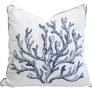 Coral Fringe Cushion