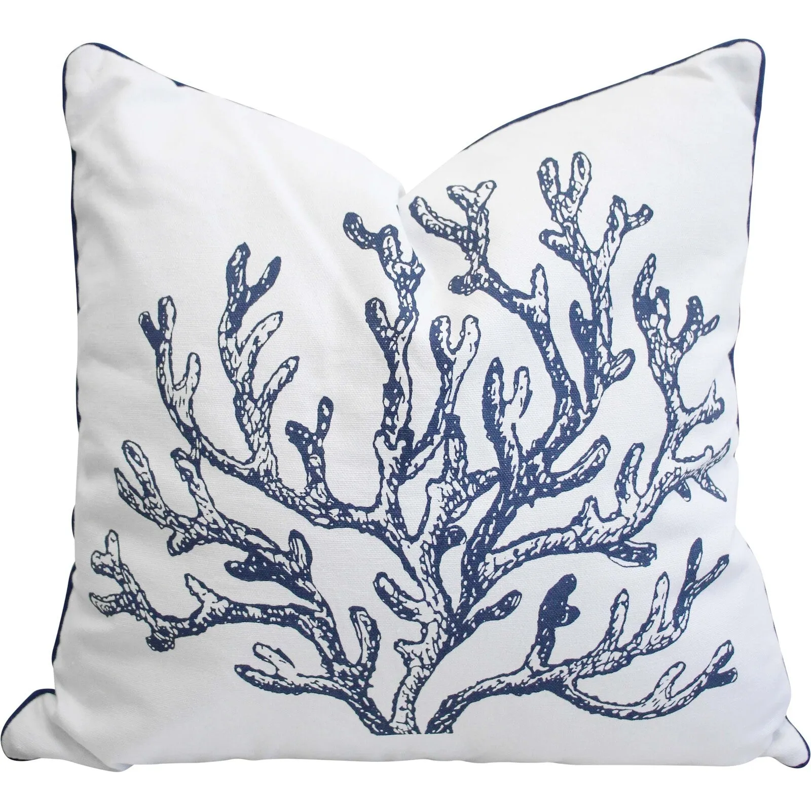 Coral Fringe Cushion