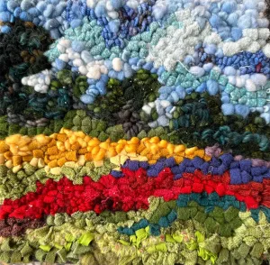 Country Field 8" X 8" - Rug Hooking Kit