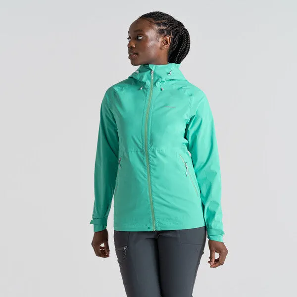 Craghoppers Women's Bronte Waterproof Jacket | Ocean Green