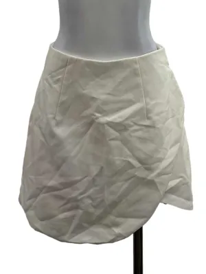 Cream White Scallop Wrap Skorts