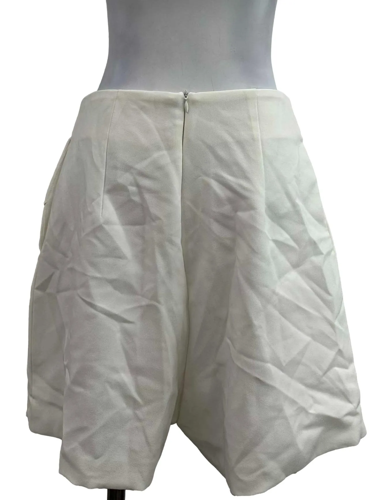 Cream White Scallop Wrap Skorts