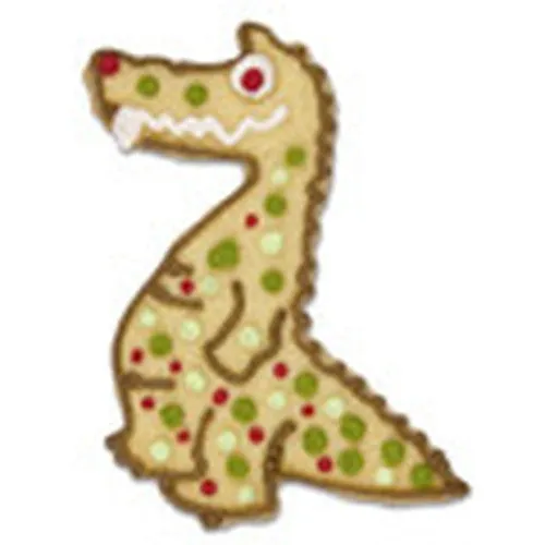 Crocodile Standing Cookie Cutter with Embossed Details 11cm