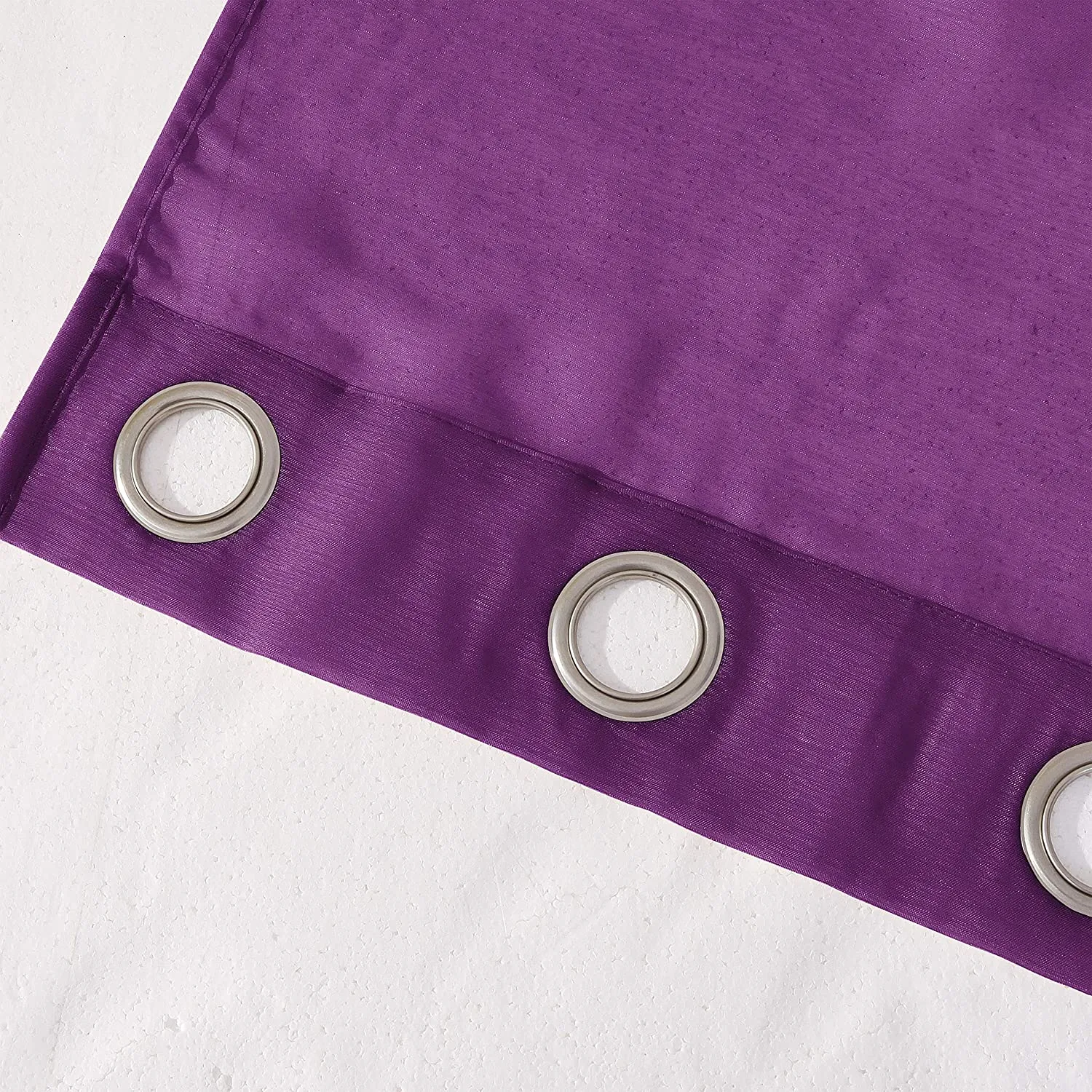 Dainty Home Malibu Solid Airy & Breathable Semi-Sheer Light Filtering Extra Wide Grommet Set Of 4 Window Panels