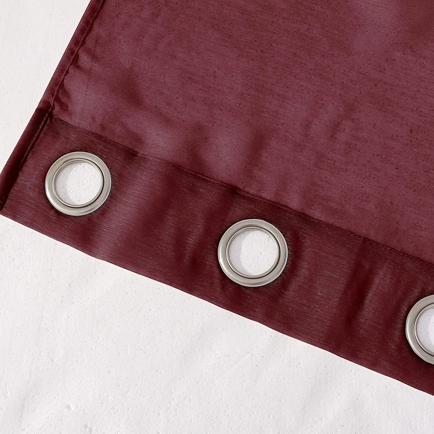 Dainty Home Malibu Solid Airy & Breathable Semi-Sheer Light Filtering Extra Wide Grommet Set Of 4 Window Panels