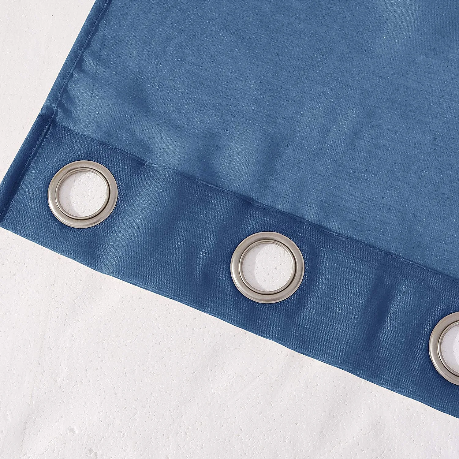 Dainty Home Malibu Solid Airy & Breathable Semi-Sheer Light Filtering Extra Wide Grommet Set Of 4 Window Panels