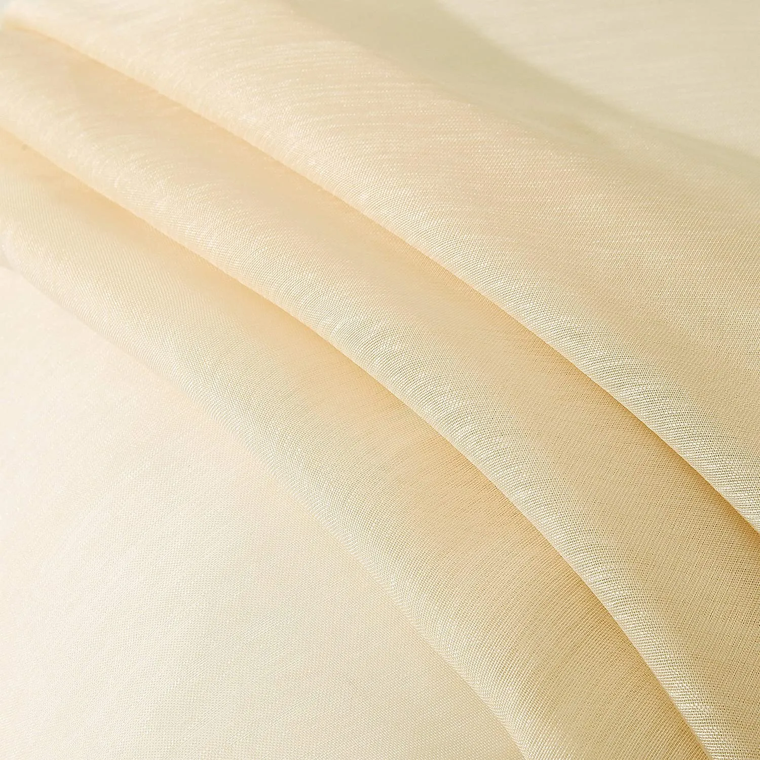 Dainty Home Malibu Solid Airy & Breathable Semi-Sheer Light Filtering Extra Wide Grommet Set Of 4 Window Panels