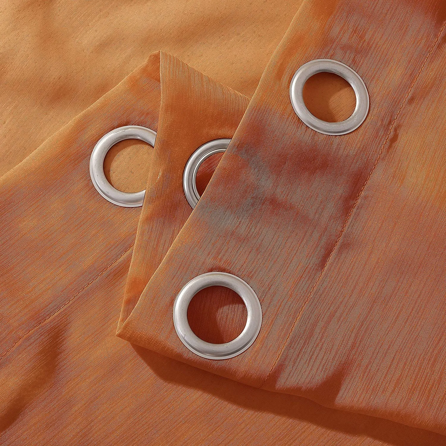 Dainty Home Malibu Solid Airy & Breathable Semi-Sheer Light Filtering Extra Wide Grommet Set Of 4 Window Panels