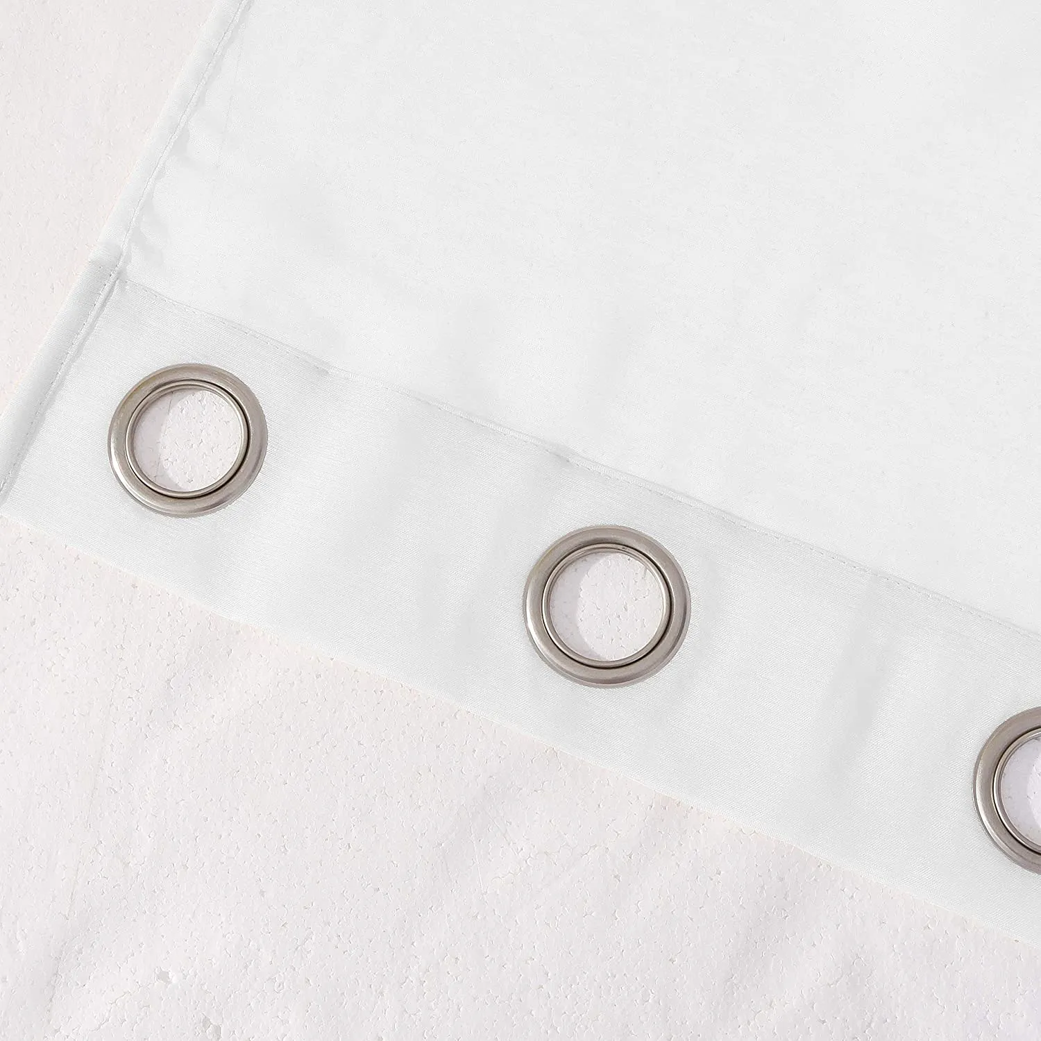 Dainty Home Malibu Solid Airy & Breathable Semi-Sheer Light Filtering Extra Wide Grommet Set Of 4 Window Panels