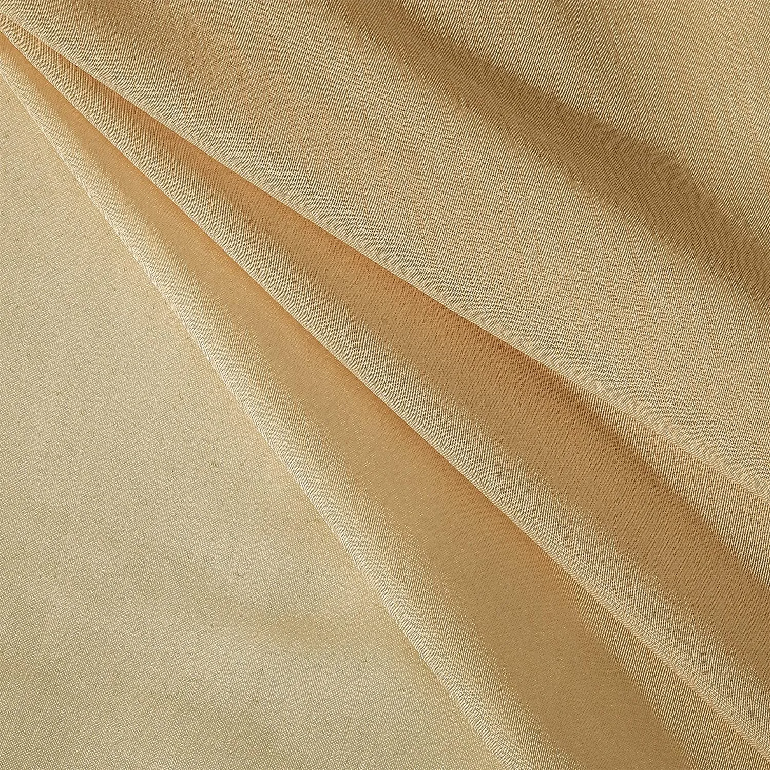 Dainty Home Malibu Solid Airy & Breathable Semi-Sheer Light Filtering Extra Wide Grommet Set Of 4 Window Panels