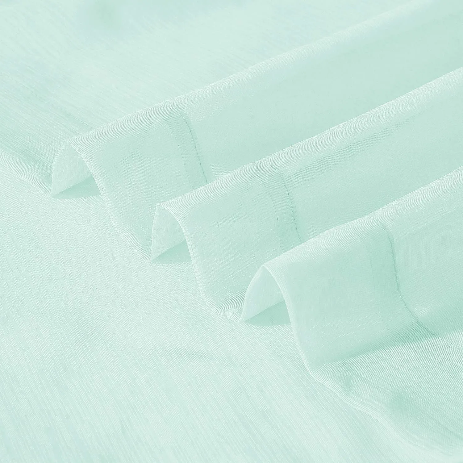 Dainty Home Malibu Solid Airy & Breathable Semi-Sheer Light Filtering Extra Wide Grommet Set Of 4 Window Panels