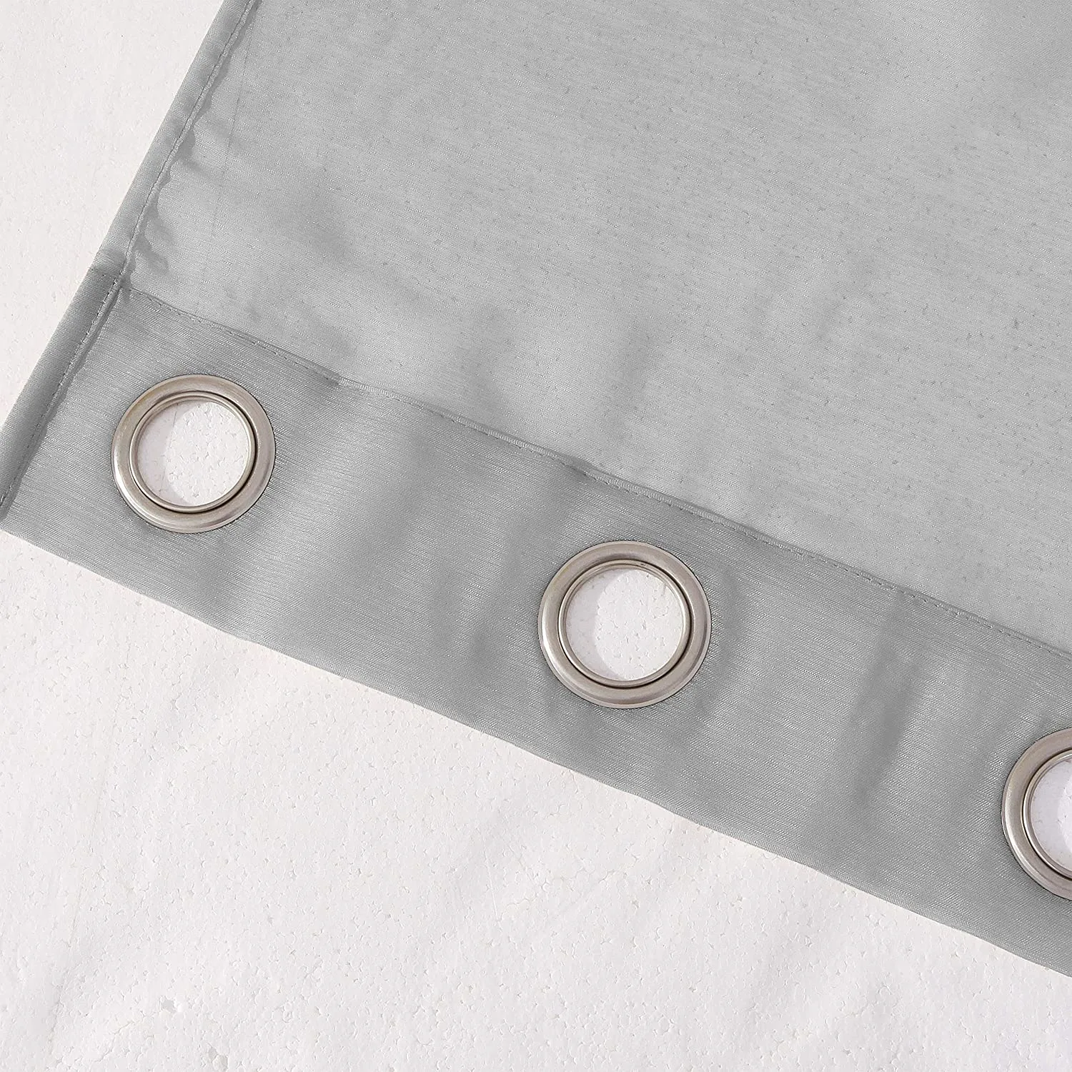Dainty Home Malibu Solid Airy & Breathable Semi-Sheer Light Filtering Extra Wide Grommet Set Of 4 Window Panels